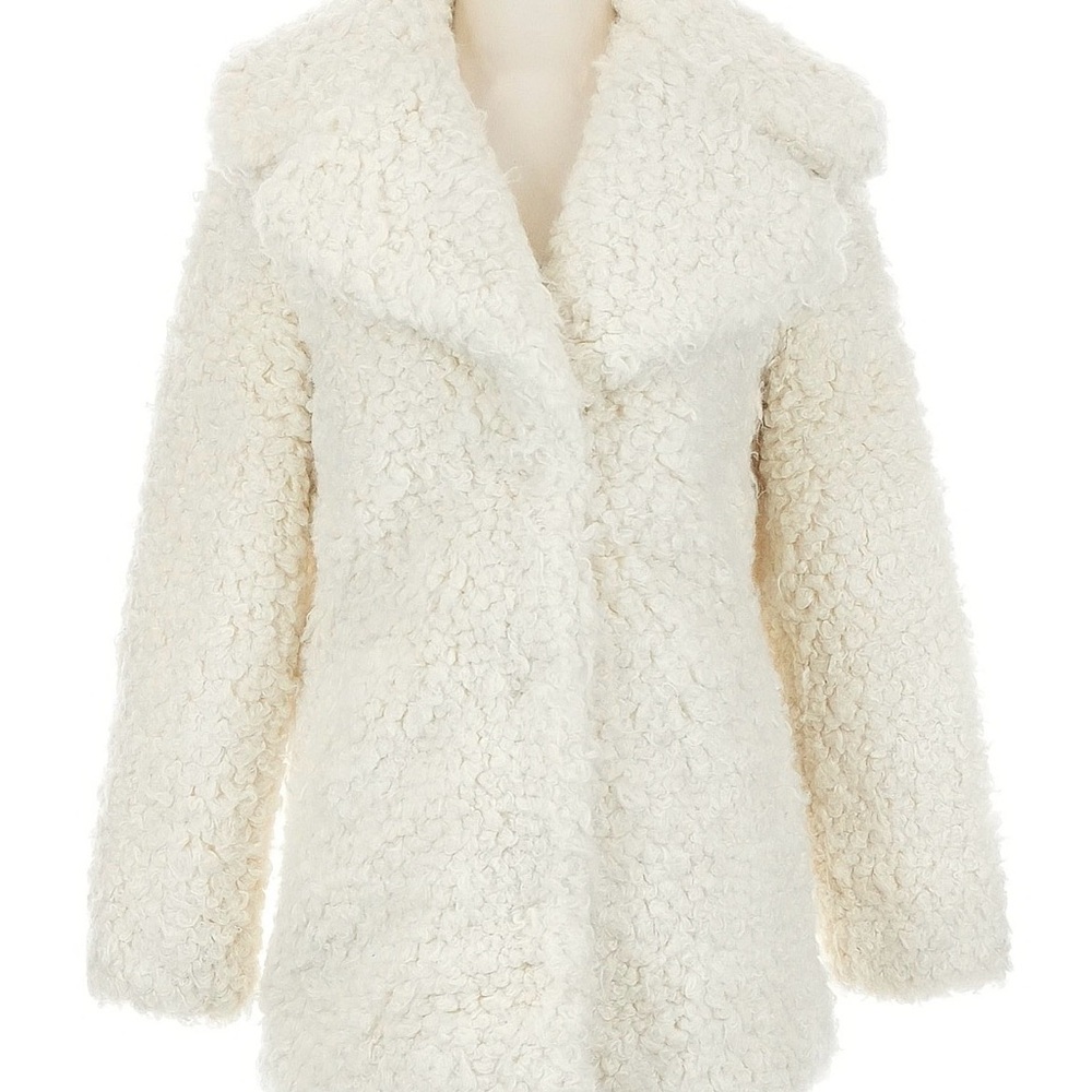 ASOS Cream Faux Shearling Teddy Jacket